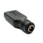 SYSTEM-S DC Adapter 20V 5,5 x 2,1 Buchse zu USB 2.0 Buchse Kabel in Schwarz