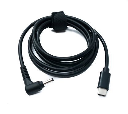 SYSTEM-S DC 9V Kabel 150 cm 3,0 x 1,1 Stecker zu USB 3.1 Typ C Stecker Winkel
