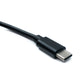 SYSTEM-S DC 9V Kabel 150 cm 3,0 x 1,1 Stecker zu USB 3.1 Typ C Stecker Winkel