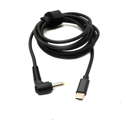 SYSTEM-S DC 9V Kabel 150 cm 4,0 x 1,7 Stecker zu USB 3.1 Typ C Stecker Winkel