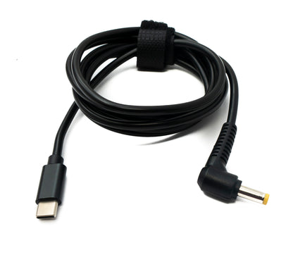 SYSTEM-S DC 9V Kabel 150 cm 4,8 x 1,7 Stecker zu USB 3.1 Typ C Stecker Winkel