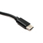 SYSTEM-S DC 12V Kabel 150 cm 5,5 x 2,1 Stecker zu USB 3.1 Typ C Stecker