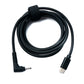 SYSTEM-S DC 12V Kabel 150 cm 3,0 x 1,1 Stecker zu USB 3.1 Typ C Stecker Winkel