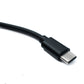 SYSTEM-S DC 12V Kabel 150 cm 3,0 x 1,1 Stecker zu USB 3.1 Typ C Stecker Winkel