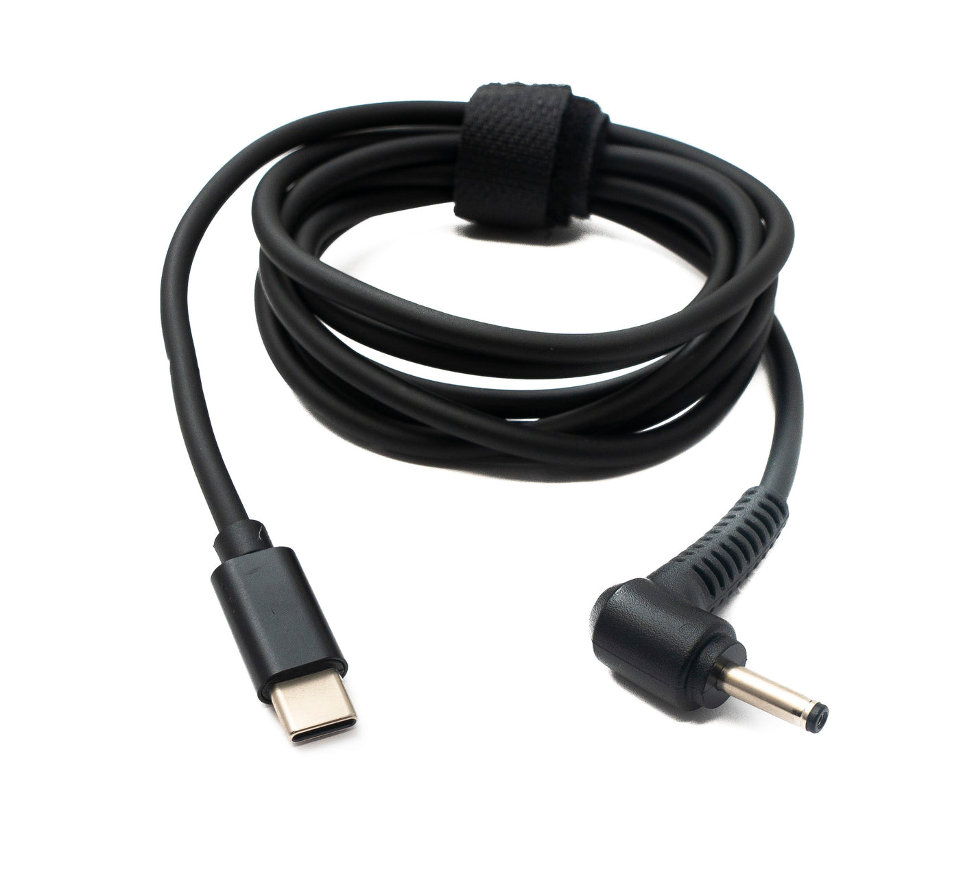SYSTEM-S DC 12V Kabel 150 cm 3,5 x 1,35 Stecker zu USB 3.1 Typ C Stecker Winkel