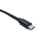 SYSTEM-S DC 12V Kabel 150 cm 4,0 x 1,7 Stecker zu USB 3.1 Typ C Stecker Winkel