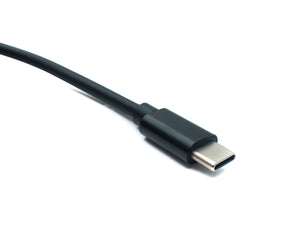 SYSTEM-S DC 12V Kabel 150 cm 4,0 x 1,7 Stecker zu USB 3.1 Typ C Stecker Winkel