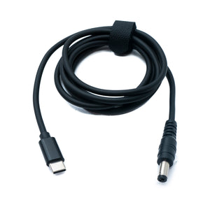 SYSTEM-S DC 15V Kabel 150 cm 5,5 x 2,1 Stecker zu USB 3.1 Typ C Stecker