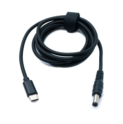 SYSTEM-S DC 15V Kabel 150 cm 5,5 x 2,1 Stecker zu USB 3.1 Typ C Stecker