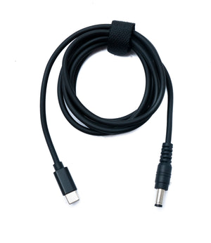 SYSTEM-S DC 15V Kabel 150 cm 5,5 x 2,1 Stecker zu USB 3.1 Typ C Stecker