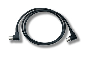 SYSTEM-S MIDI Kabel 100 cm Din 5 Pin Stecker zu Stecker Winkel