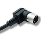 SYSTEM-S MIDI Kabel 100 cm Din 5 Pin Stecker zu Stecker Winkel