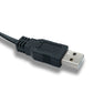 SYSTEM-S Cinch RCA Kabel 150 cm 2 polig Stecker zu USB 2.0 Typ A Stecker Audio