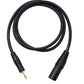 SYSTEM-S Audio XLR cable 100 cm 3-pin plug to jack AUX 3.5 mm 3-pin TRS plug adapter