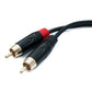 Câble SYSTEM-S Audio XLR 100 cm 2x prise 3 broches vers 2x adaptateur RCA RCA 2 broches