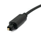 SYSTEM-S Audio Toslink Kabel 80 cm Stecker zu Stecker Optisches Digital Adapter