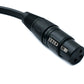 SYSTEM-S Audio XLR Kabel 100 cm 3 polig 2x Stecker zu Buchse Adapter in Schwarz