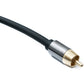 SYSTEM-S Audio Cinch RCA cable 100 cm 1 pin male to male adapter