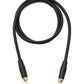 SYSTEM-S Audio Cinch RCA cable 100 cm 1-pin male to male adapter in black