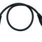 SYSTEM-S Audio XLR Kabel 100 cm 5 polig Buchse zu 3 polig Stecker Adapter in Schwarz