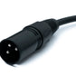 SYSTEM-S Audio XLR Kabel 100 cm 5 polig Buchse zu 3 polig Stecker Adapter in Schwarz