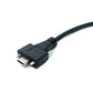 SYSTEM-S USB 3.1 Gen 2 Kabel 30 cm Typ C Stecker zu Stecker Panel Mount Winkel Up Down Angled 10 Gbit/s 100W