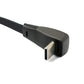 SYSTEM-S USB 3.1 Typ C Kabel 100 cm Stecker zu Stecker 5 Gbit/s geflochten flach Winkel Adapter