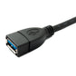 SYSTEM-S USB 3.0 Kabel 3 m Typ A Stecker zu Buchse Adapter 5 Gbit/s in Schwarz