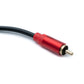 SYSTEM-S Y Cinch RCA Kabel 25 cm 1 polig Stecker zu 2x Buchse Audio in Schwarz
