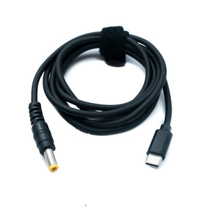 SYSTEM-S DC 15V Kabel 150 cm 5,5 x 2,5 Stecker zu USB 3.1 Typ C Stecker