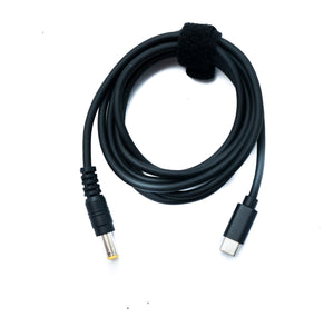 SYSTEM-S DC 15V Kabel 150 cm 5,5 x 2,5 Stecker zu USB 3.1 Typ C Stecker