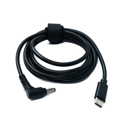 SYSTEM-S DC 15V Kabel 150 cm 3,0 x 1,1 Stecker zu USB 3.1 Typ C Stecker Winkel