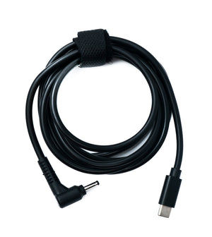 SYSTEM-S DC 15V Kabel 150 cm 3,0 x 1,1 Stecker zu USB 3.1 Typ C Stecker Winkel