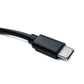 SYSTEM-S DC 15V Kabel 150 cm 3,0 x 1,1 Stecker zu USB 3.1 Typ C Stecker Winkel