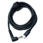 SYSTEM-S DC 15V Kabel 150 cm 3,5 x 1,35 Stecker zu USB 3.1 Typ C Stecker Winkel
