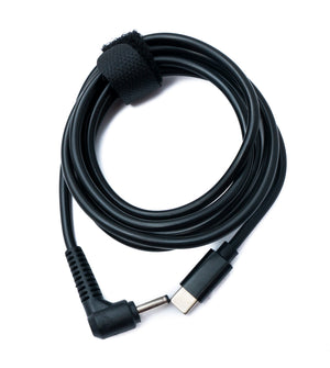 SYSTEM-S DC 15V Kabel 150 cm 3,5 x 1,35 Stecker zu USB 3.1 Typ C Stecker Winkel