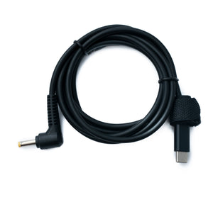 SYSTEM-S DC 15V Kabel 150 cm 4,0 x 1,7 Stecker zu USB 3.1 Typ C Stecker Winkel