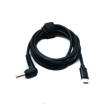 SYSTEM-S DC 15V Kabel 150 cm 4,8 x 1,7 Stecker zu USB 3.1 Typ C Stecker Winkel