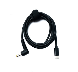 SYSTEM-S DC 15V Kabel 150 cm 4,8 x 1,7 Stecker zu USB 3.1 Typ C Stecker Winkel