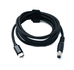 SYSTEM-S DC 20V Kabel 150 cm 5,5 x 2,1 Stecker zu USB 3.1 Typ C Stecker