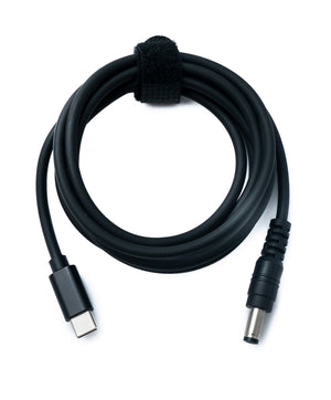 SYSTEM-S DC 20V Kabel 150 cm 5,5 x 2,1 Stecker zu USB 3.1 Typ C Stecker