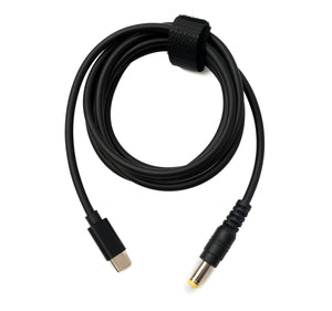 SYSTEM-S DC 20V Kabel 150 cm 5,5 x 2,5 Stecker zu USB 3.1 Typ C Stecker