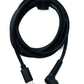 SYSTEM-S DC 20V Kabel 150 cm 3,5 x 1,35 Stecker zu USB 3.1 Typ C Stecker Winkel