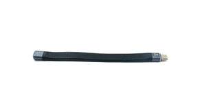 SYSTEM-S USB 3.1 Gen 2 Kabel 10 cm Typ C Stecker zu Buchse Flachkabel 10 Gbit/s 100W