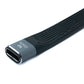 SYSTEM-S USB 3.1 Gen 2 Kabel 10 cm Typ C Buchse zu A Buchse Flachkabel 10 Gbit/s 100W