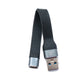 SYSTEM-S USB 3.1 Gen 2 Kabel 10 cm Typ C Buchse zu 3.0 A Stecker Flachkabel 10 Gbit/s 100W