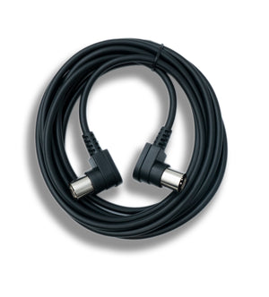 SYSTEM-S MIDI Kabel 3 m Din 5 Pin Stecker zu Stecker Winkel