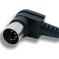 SYSTEM-S MIDI Kabel 3 m Din 5 Pin Stecker zu Stecker Winkel