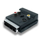 SYSTEM-S SCART Converter 21P Male to Female RCA 3-pin S-Video Female Adapter