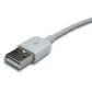 SYSTEM-S USB 3.1 Kabel 200 cm Typ C Stecker zu 2.0 A Buchse Winkel in weiss